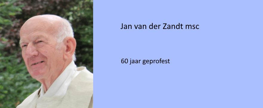 Jubileum Pater Jan van der Zandt