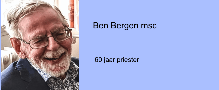 Jubileum Pater Ben Bergen 2022