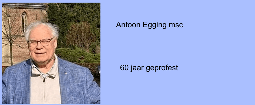 Jubileum 2025: Antoon Egging msc