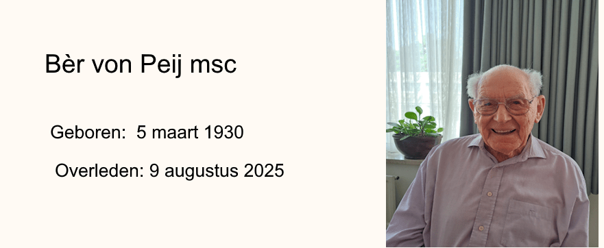 In memoriam pater Bèr von Peij msc