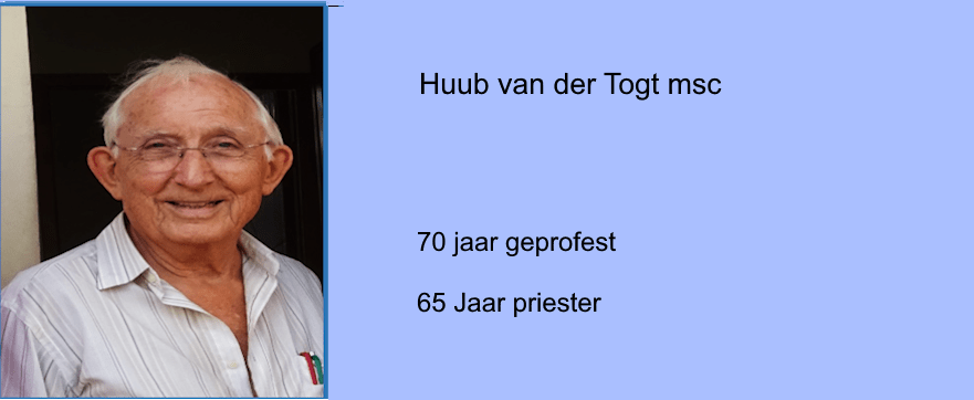 Jubilea 2025: Huub van der Togt msc